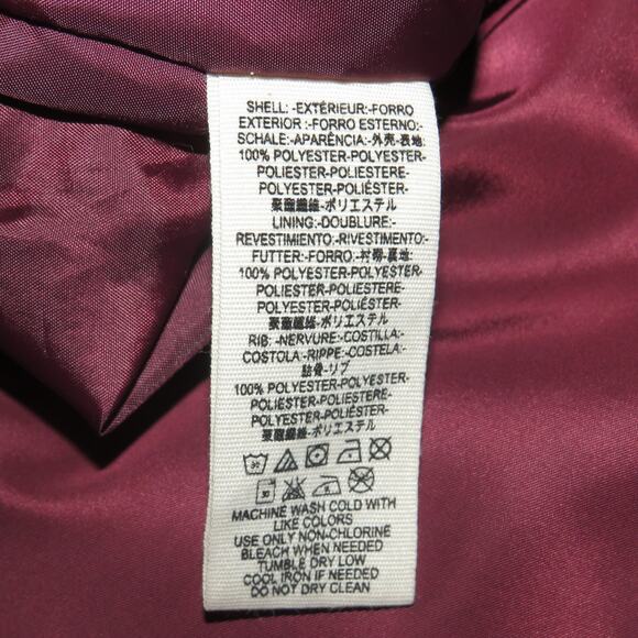 Free People Satin Zip Up Wine Midnight Bomber Jacket - Picture 10 of 10